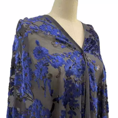 Jacquard Polyester Burn-out Velvet Fabric