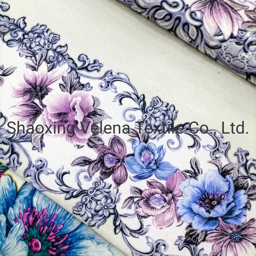 High Quality Polyester Venisia Fudan FDY Velvet Imitation Embroidery Print Upholstery Furniture Sofa Textile Fabric