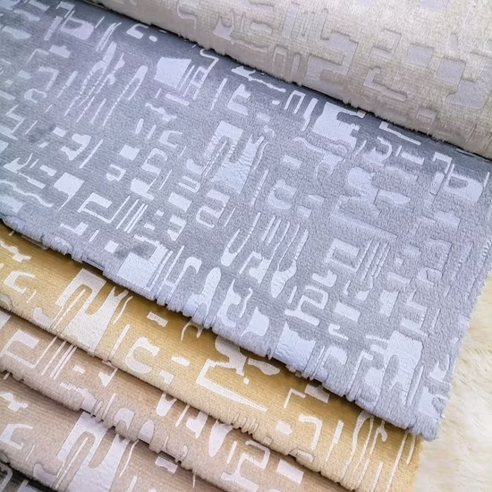 2021 New Arrival Star Fashion Velvet Sofa Pillow Curtain Holland Velvet Classic White Glue Emboss Upholstery Furniture Sofa Fabric