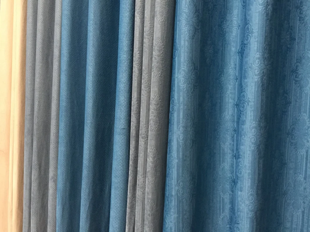 New Design Embossed Velvet Fabric for Curtain/Sofa